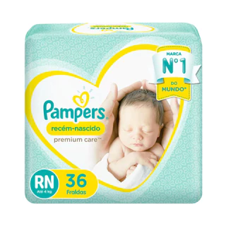 Pampers Premium Care Rn 36un - em Oferta na Shopee