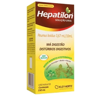 Hepatilon Boldo Contra Má Digestão Azia Mal-estar 150m em Oferta na Shopee