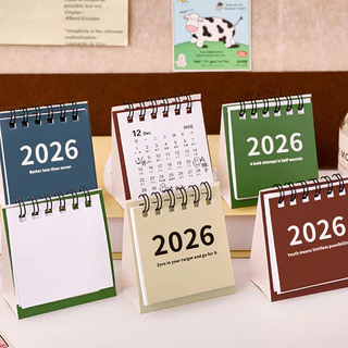 Fique Organizado Em Estilo Com Mini Calendário De Mesa 2026 Inspirado No Ins Para Estudantes E Profissionais