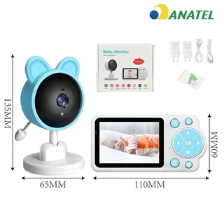 Baba Eletronica Monitor Video bebe HD, 2.4g Wifi Visão Noturna Sensores de Temperatura marisa em Oferta na Shopee