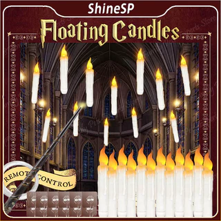 kit 12 Harry Potter Varinha De Condão Controle Remoto Luzes De Vela LED Mágicas Flutuantes De Natal Cenário Decoração