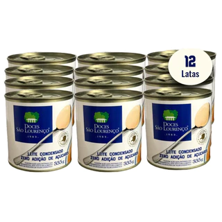 Kit 12 Leite Condensado Diet São Lourenço 335g