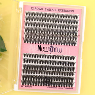 New Show Cílios Postiços Tufo Volume 30P+40P-0.07 D Curl Mix 9-14mm - Extensão Profissional T-618-4