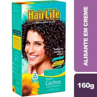 Alisante em Creme HairLife Super Cachos 160g em Oferta na Shopee