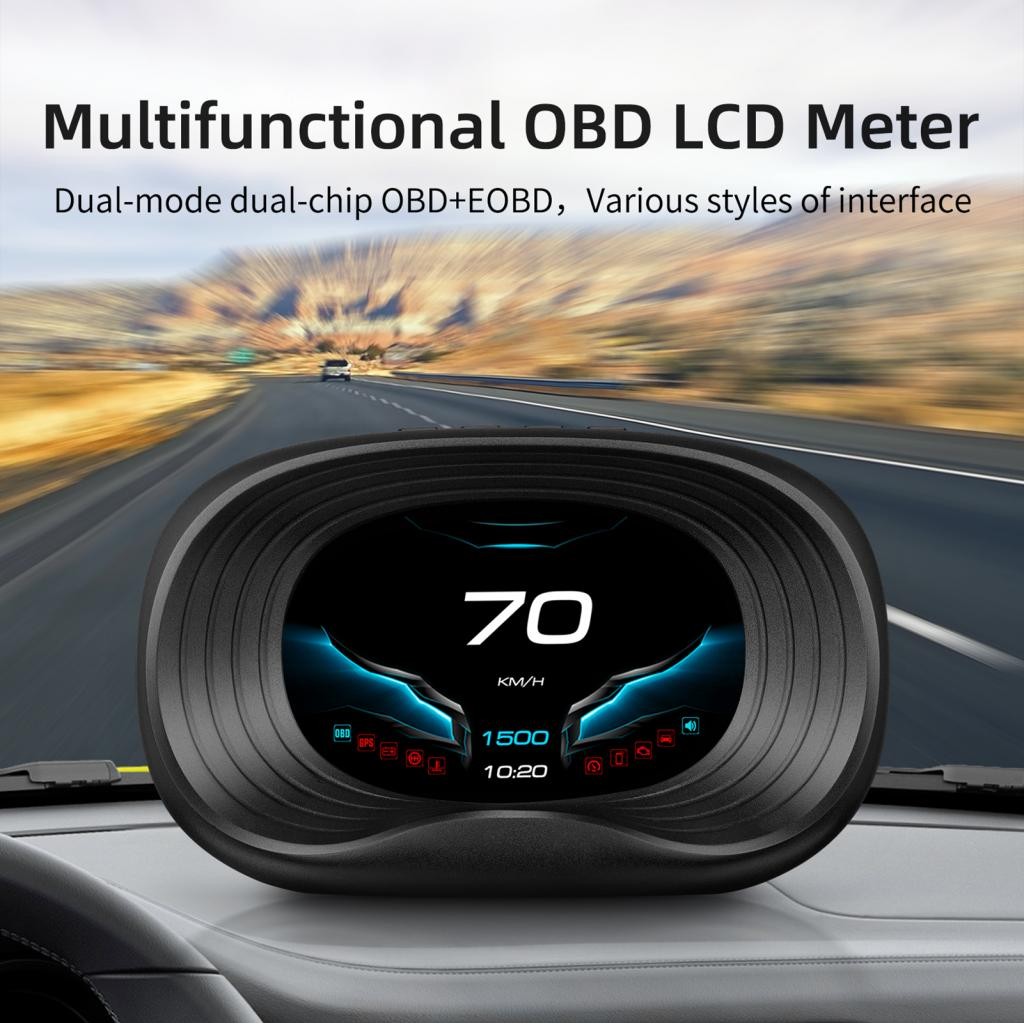 Digital OBDII Speedometer Car Head Up Display with OBD Interf Speed ...