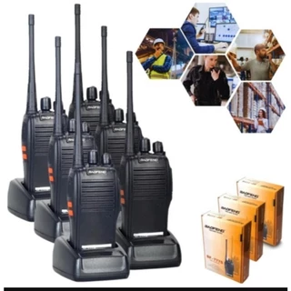 Kit 6 Rádio Comunicador Walk Talk Baofeng 777s com 16 Canais Alcance de 12Km Profissional