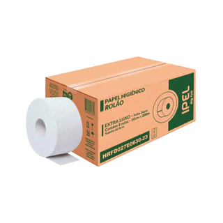 Papel Higiênico Rolão Folha Dupla Big Tube 8x200m Ipel em Oferta na Shopee