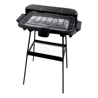 Churrasqueira Elétrica 2 Em 1 Preta 2000w Com Pedestal Casa
