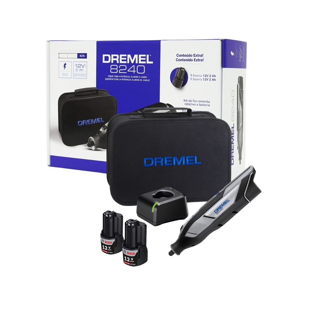 Micro Retífica Dremel Bosch 12V | Shopee Brasil
