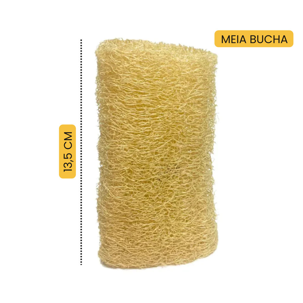 Bucha Vegetal Natural Grande – Esponja Ecológica para Banho e Limpeza ...
