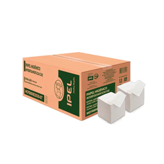 Papel Higiênico Interfolhado Folha Dupla com 8.000 unidades Ipel em Oferta na Shopee
