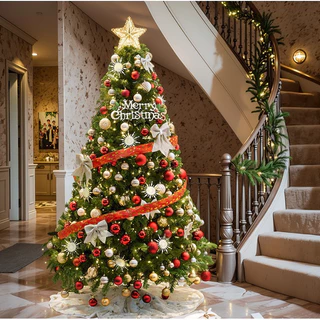Árvore de Natal PE durável de 1.8 m / 2.1 m - Pinheiro de luxo Árvore de Natal 1.80 m 800 ramos / 2.1 m 1.000 ramos