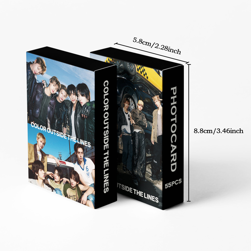 KPOP 55pcs/box CORTIS Photocards COLOR OUTSIDE THE LINES KPOP LOMO