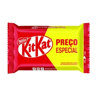 Chocolate Nestlé Kitkat 4F ao Leite 41,5g - Embalagem com 24 Unidades - Leve 24 Pague 20 em Oferta na Shopee