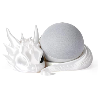 Suporte para Alexa Echo Dot 4 e 5 Bebê Dragão - Branco