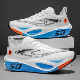 Pronto estoque 2025 novo estilo moda na moda sapatos esportivos placa de carbono maratona corrida tênis
