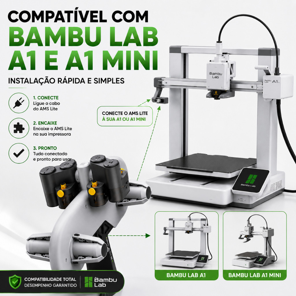 AMS Lite para A1 e A1 mini - Bambu Lab - Produto Novo - VAI SEM