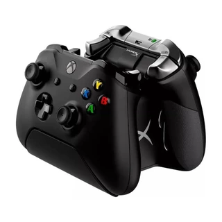 Base Carregador De Controle Xbox One Hyperx Chargeplay Para Dois Controles