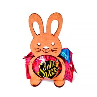 Kit 10 Porta Bombom Coelhinho da Páscoa em Madeira MDF Cru Lembrancinha Postagem Rápida em Oferta na Shopee