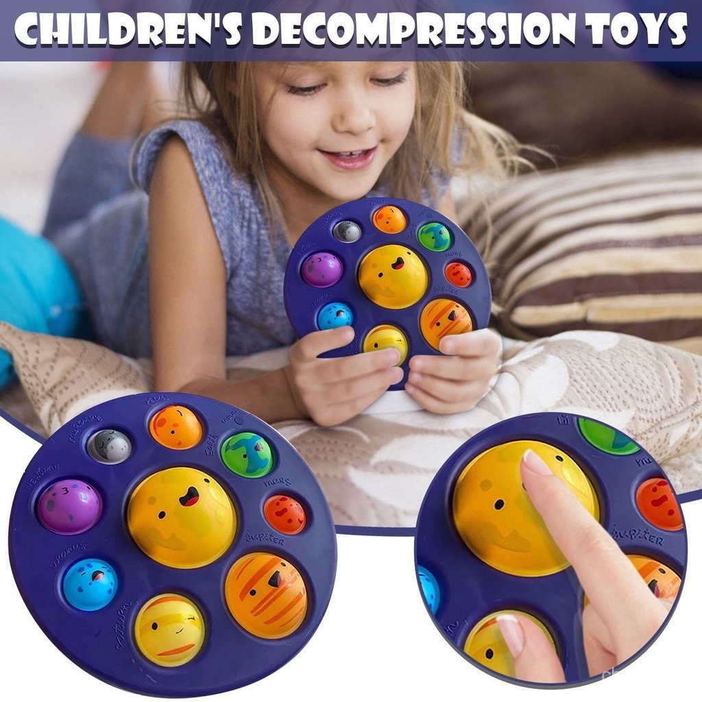 Eight Planets Simple Dimple Pops it Sensory Toy Cute Fidget Toy ...