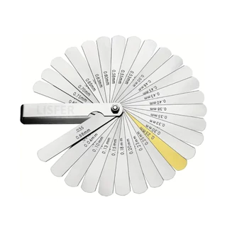 Calibrador De Folga Mecânico 0,04mm A0,88 Mm 32 Lâminas