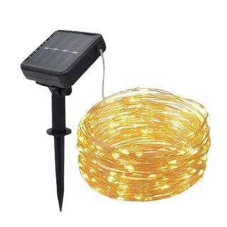 Luzes De Corda Solares Ip65 22m 200leds Luzes De Fada 8modos