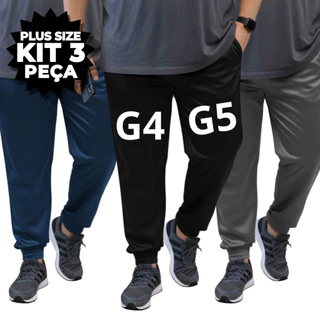 Kit 3 Ou 1 Calça Plus Size Masculina Esporte Academia G3 G4 e G5
