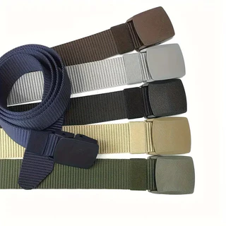 Kit 2 Cintos Masculinos em Nylon 120cm Com Fivela de Engate Rápido Ajustável e Resistente