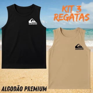 Kit 2 Regatas Masculina Algodão Varias Estampas Leve e Confortavel - SILVER 02