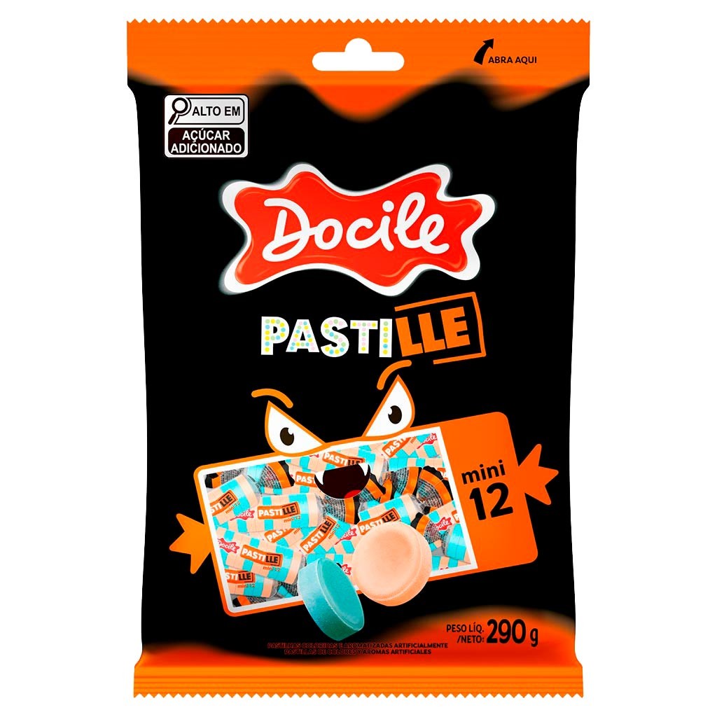 Pastilha Mini 12 Pastille Halloween 290g - Docile | Shopee Brasil