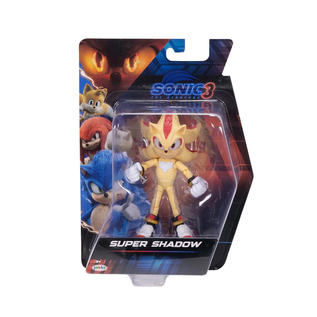 Boneco Articulado Super Shadow de 12,5cm Sonic 3 O Filme | Shopee Brasil