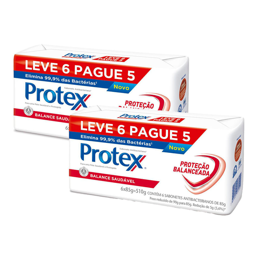 Kit 2 Sabonete Protex Balance Saudável 85g cada Leve 6 Pague 5 | Shopee ...