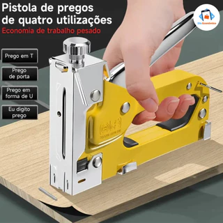Grampeador Manual Profissional de Alta Pressão para Tapeceiro com 600 Grampos em Oferta na Shopee