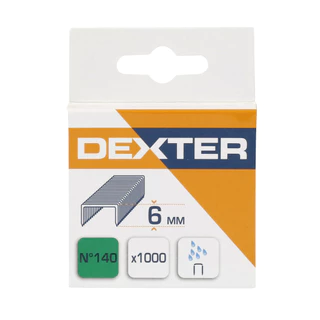 Grampo para Grampeador de 6mm com 1000 Grampos Nº 140 Dexter