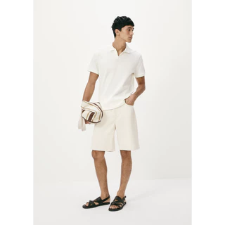 Bermuda Masculina Reta Em Sarja em Oferta na Shopee