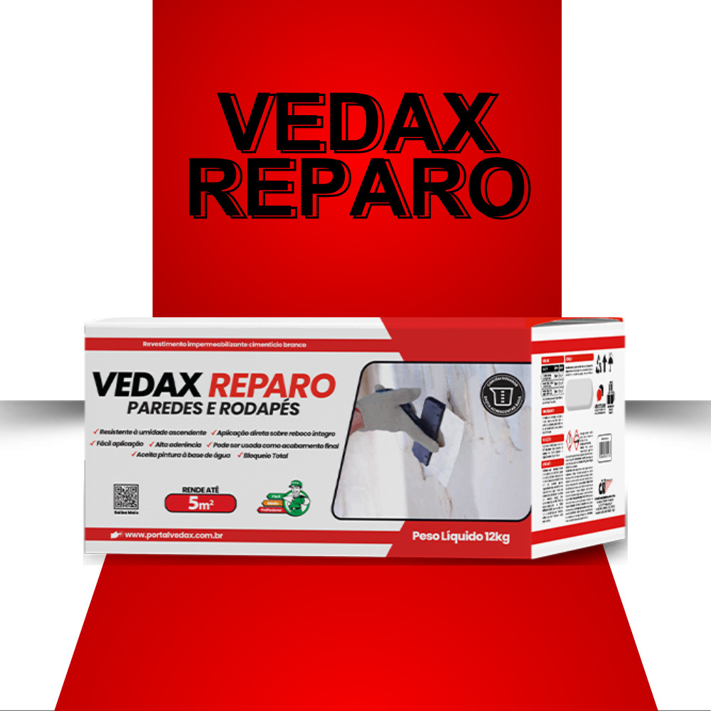 Vedax Block Total 12kg | Impermeabilizante Para Parede e Rodapé | Anti ...