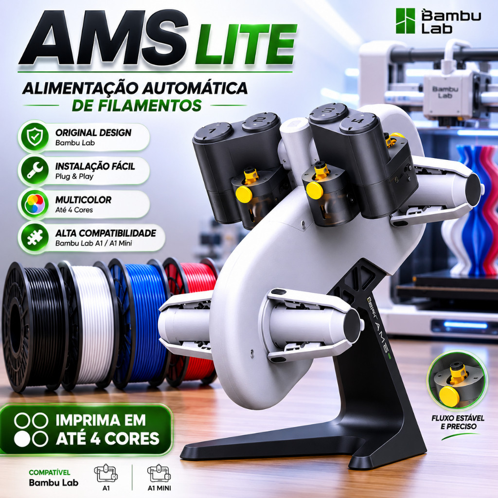 AMS Lite para A1 e A1 mini - Bambu Lab - Produto Novo - VAI SEM