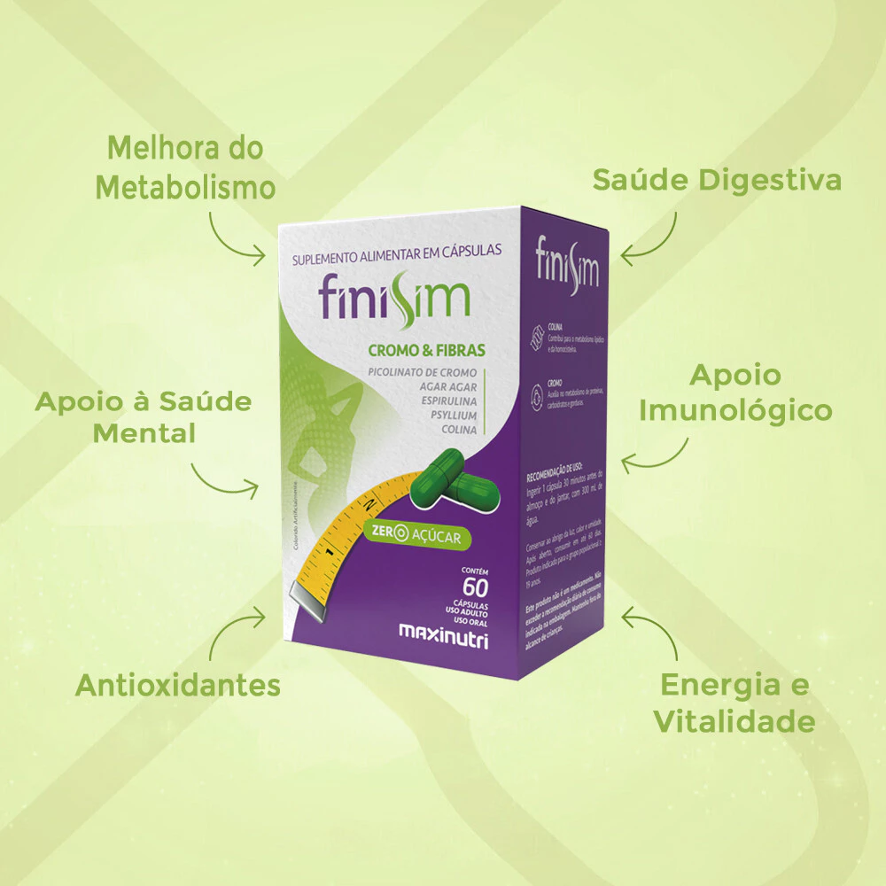 Detalhe do produto Finisim Cromo e Fibras