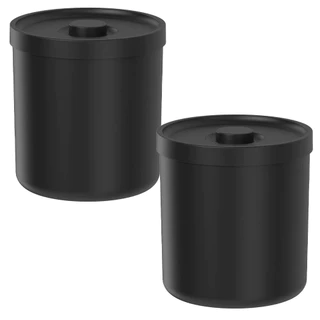 Jogo de Lixeiras para Banheiro e Cozinha com Tampa Bold Preta 6L 2 peças - Ou em Oferta na Shopee
