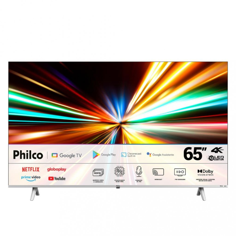 Smart TV Philco 65 Polegadas 4K UHD PTV65G3BGTSSBL | Shopee Brasil
