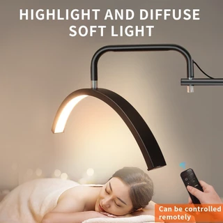 Luminária de Maquiagem Arco 360 Ajustável 3 Cores Luz LED Profissional para Estética e Tratamentos