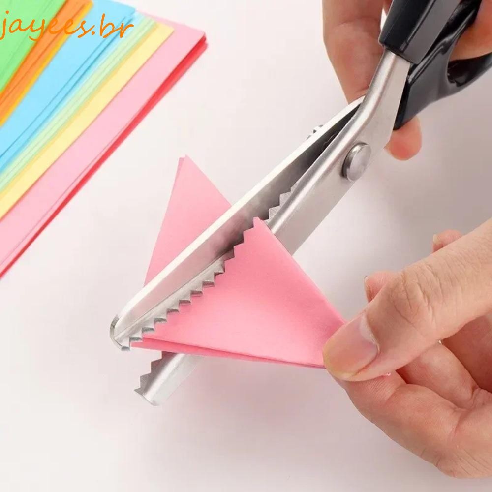 Tesoura De Corte JAYEES Zig Zag , Profissional De Aço Inoxidável Com ...