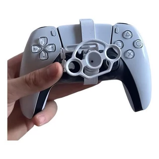 Mini Volante Para Controle Playstation 5 Ps5 Adaptador Branco