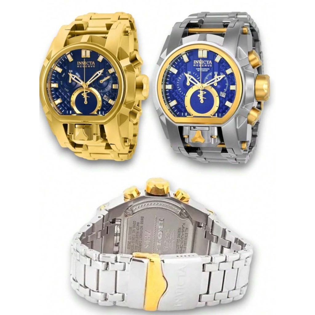Relógio Masculino Invicta Bolt Zeus Todo em Aço Inox, relógio com
