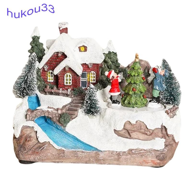 Estátua De Música Rotativa De Natal Decoração De Casa Enfeites De Mesa Presente De Feriado