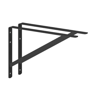 Suportes Mão francesa Leve 20cm até 25kg C/2 Preta Multiv