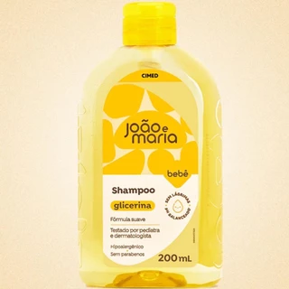 Shampoo Glicerina Bebê Recém-Nascido João e Maria 200 ml em Oferta na Shopee