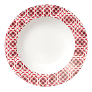 Prato Fundo em Porcelana Fernanda 1 peça - Hauskraft em Oferta na Shopee
