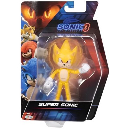 Boneco Sonic 3 Super Sonic 16cm Sunny