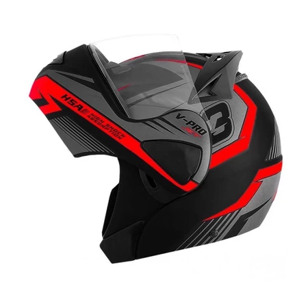 Capacete Moto Escamoteável V-Pro Jet 3 Robocop Masculino Feminino Pro Tork Fechado Novo Design